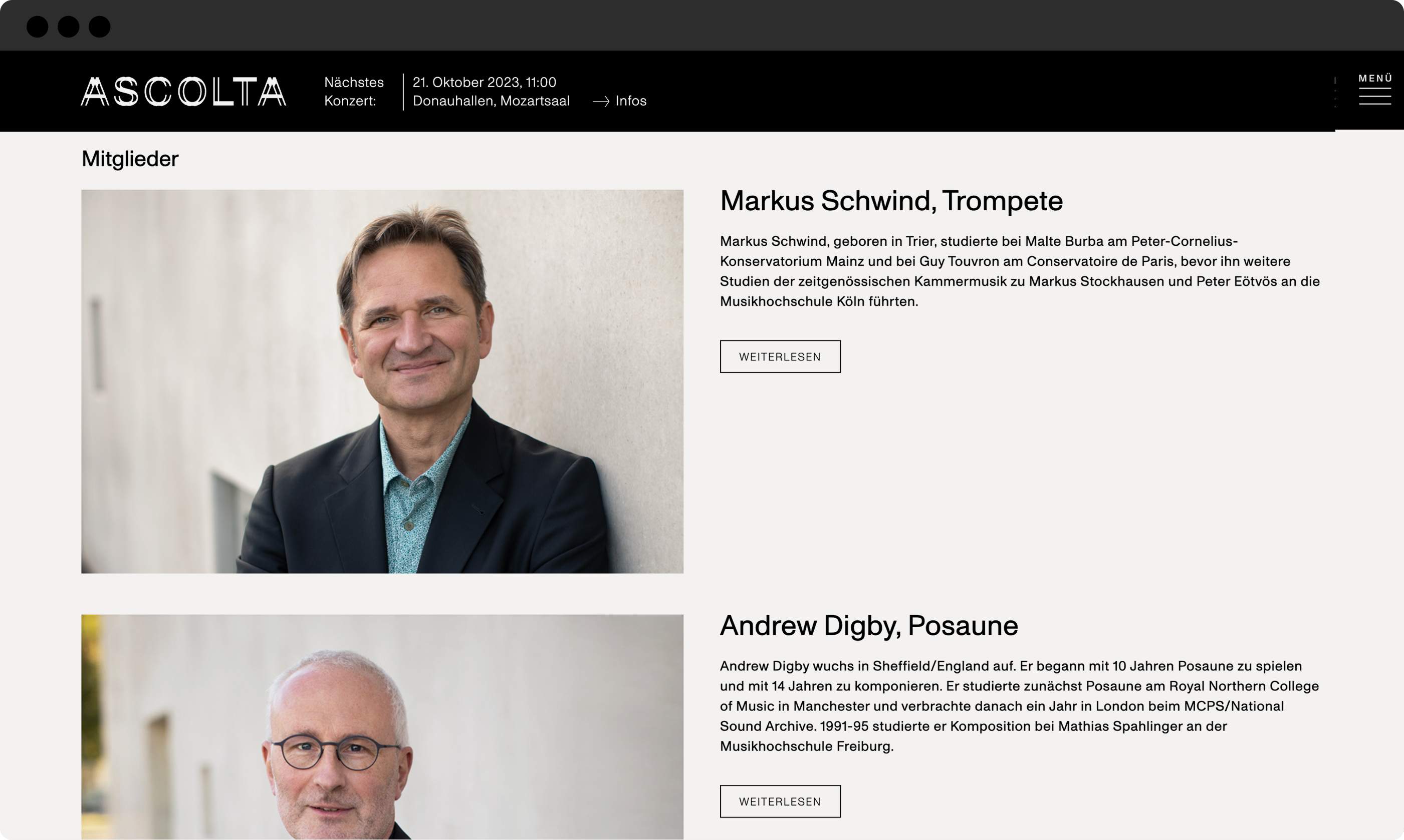 Ascolta Website