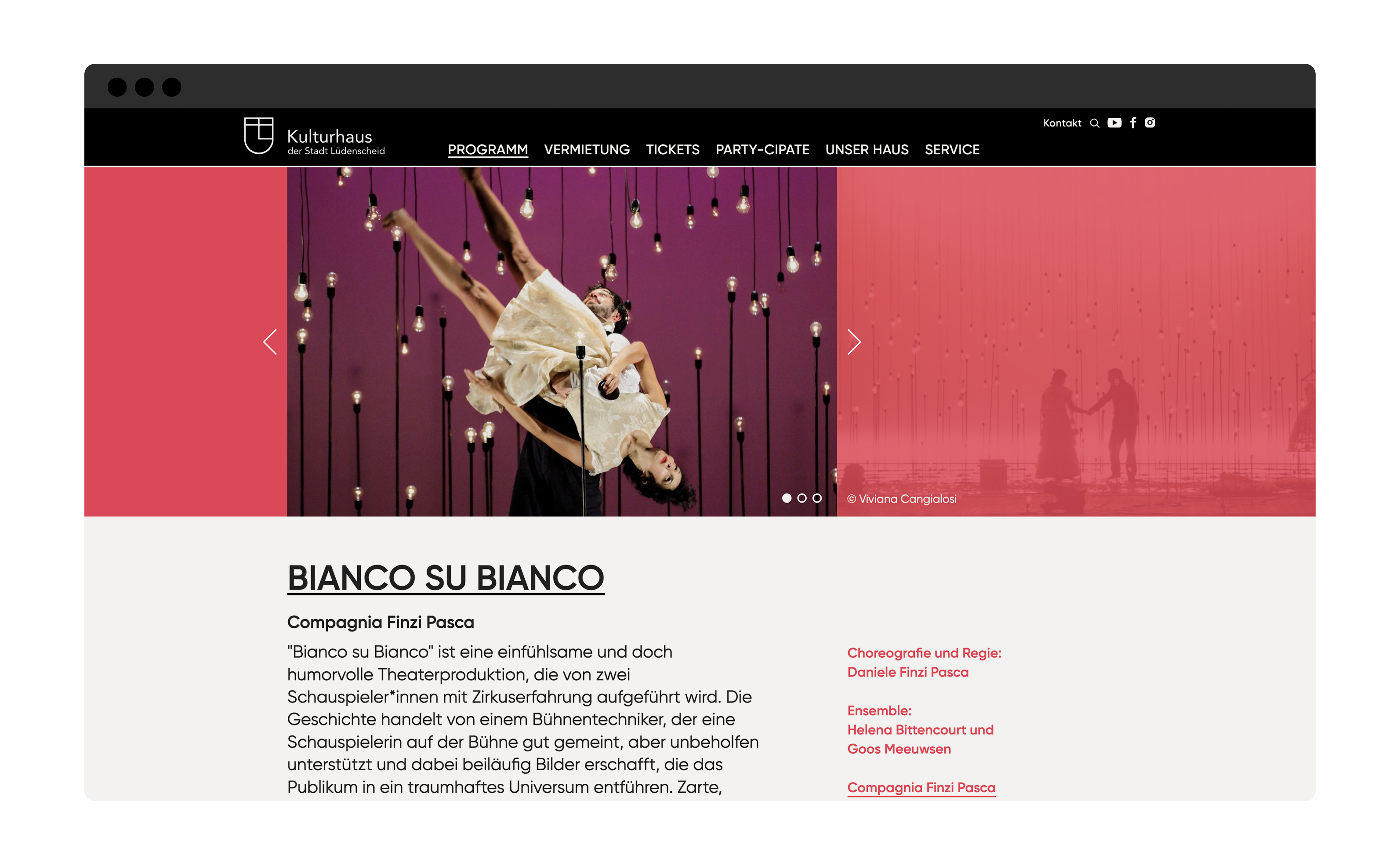 Kulturhaus Lüdenscheid Website