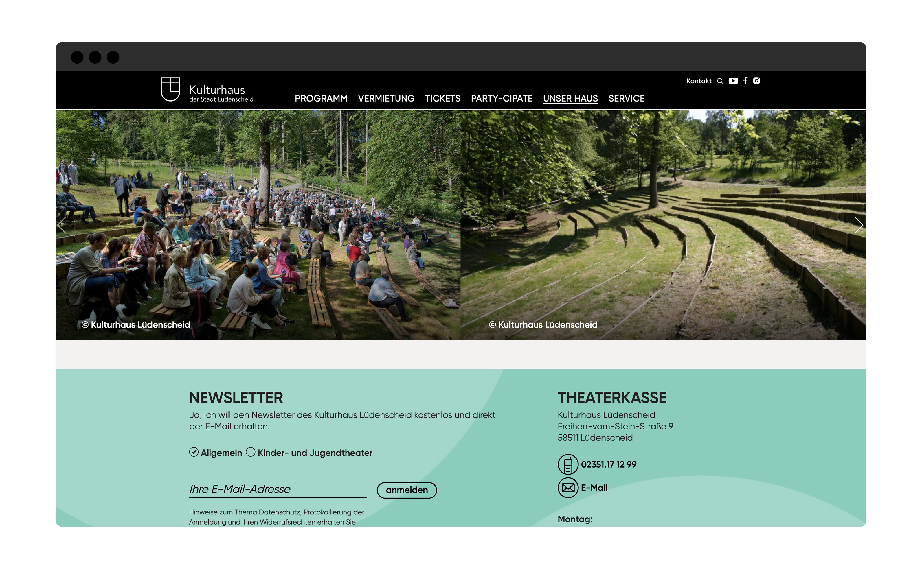 Kulturhaus Lüdenscheid Website